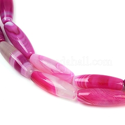 Natural Striped Agate/Banded Agate Beads Strands&nbsp;G-S280-10C