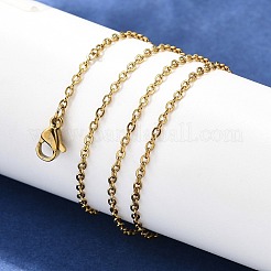 304 Stainless Steel Cable Chain Necklaces&nbsp;STAS-O053-07G