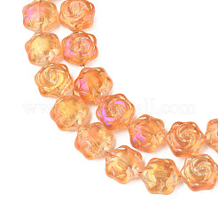 Electroplate Glass Beads Strands&nbsp;EGLA-N008-018-A04