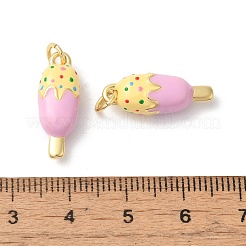 Rack Plating Brass Enamel Pendants&nbsp;X-KK-Z056-38G