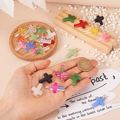 28Pcs 14 Styles Glass/Lampwork Pendants&nbsp;GLAA-TA0001-19
