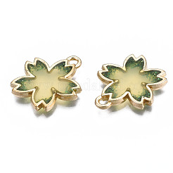 Rack Plating Alloy Epoxy Resin Pendants&nbsp;PALLOY-T083-02B