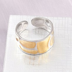 304 Stainless Steel Cuff Open Rings&nbsp;SA-H001-08G
