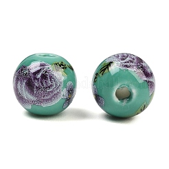 Printed Handmade Porcelain Beads&nbsp;X-PORC-R134-04