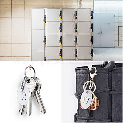 30 Sets 30 Styles Stainless Steel Keychains&nbsp;KEYC-GL0001-15