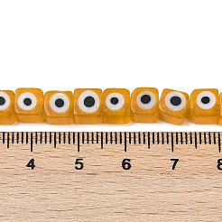 Handmade Evil Eye Lampwork Beads Strands&nbsp;LAMP-G166-16F