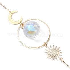 Teardrop Glass Hanging Suncatchers&nbsp;HJEW-JM04402