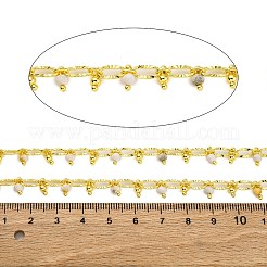 Handmade Faceted Natural Howlite Beaded Chains&nbsp;CHC-L050-01G-01
