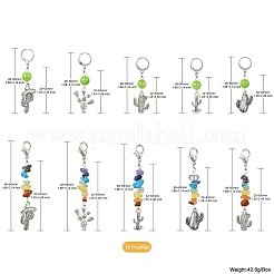 Natural & Synthetic Gemstone Pendant Decorations&nbsp;HJEW-CJ00024