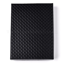 Rhombus Textured Cardboard Jewelry Boxes&nbsp;CBOX-T006-01A