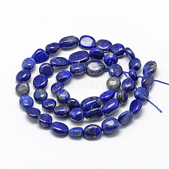 Natural Lapis Lazuli Beads Strands&nbsp;X-G-R445-6x8-35