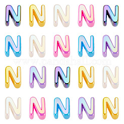20Pcs UV Plating Opaque Acrylic European Beads&nbsp;OACR-TADJ0001-16N
