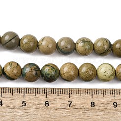 Natural Green Dragon Veins Beads Strands&nbsp;G-D098-A01-8mm