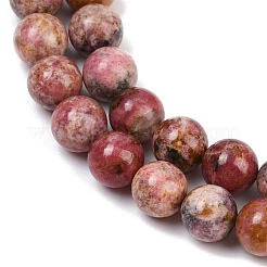 Natural Rhodonite Beads Strands&nbsp;G-G206-A02-10mm