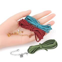 Faux Suede Cord Kit for DIY Jewelry Making Finding Kit&nbsp;DIY-FS0002-07