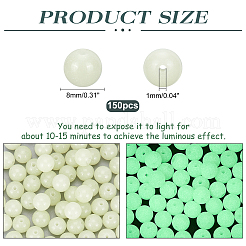 150Pcs Synthetic Luminous Stone Beads Strands&nbsp;G-PH0019-18
