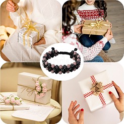Natural & Synthetic Mixed Gemstone Beads Braided Beaded Bracelets&nbsp;BJEW-SW00002-02