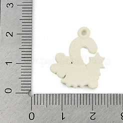 Christmas Theme Spray Painted Alloy Enamel Pendants&nbsp;ENAM-Z020-01D