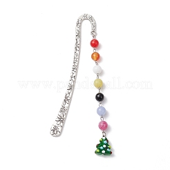 Christmas Theme Alloy Hook Bookmarks&nbsp;AJEW-JK00337
