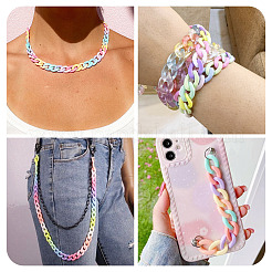 700Pcs Opaque Acrylic Linking Rings&nbsp;MACR-TA0002-86