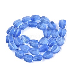 Frosted Handmade Lampwork Beads Strands&nbsp;LAMP-Q041-06A