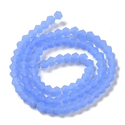 Imitation Jade Frosted Glass Bead Strands&nbsp;X1-GLAA-F029-JM4mm-B04