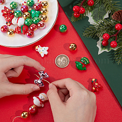 Christmas Theme Acrylic Beads Set&nbsp;OACR-SP0001-20A