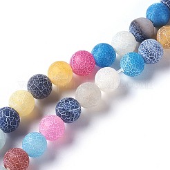 Natural Weathered Agate Beads Strands&nbsp;G-P414-A07