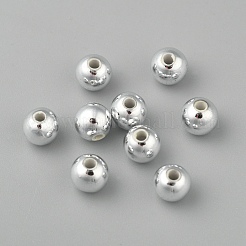 Plating Plastic Acrylic Round Beads&nbsp;PACR-L003-6mm-S