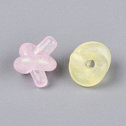 Luminous Frosted Transparent Acrylic Beads&nbsp;TACR-T029-23M