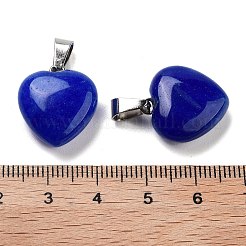 Natural White Jade Charms&nbsp;HEAR-PW0001-057-21