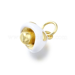 Brass Enamel Charms&nbsp;KK-K400-29G-01