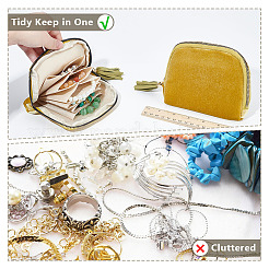 Rectangle Velvet Jewelry Zipper Storage Bags&nbsp;ABAG-WH0709-437B