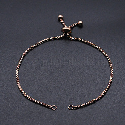 Adjustable 201 Stainless Steel Slider Bracelets Making&nbsp;STAS-S105-JN646-3