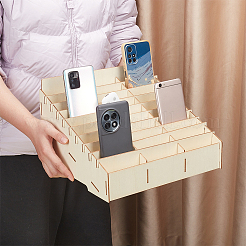 30 Grids Plywood Board Display Riser&nbsp;AJEW-WH0609-017D