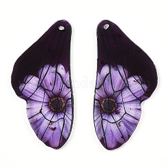 Epoxy Resin Big Wing Pendants&nbsp;RESI-TAC0021-04B