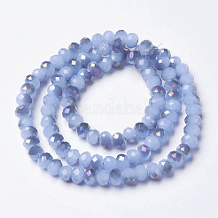 Electroplate Glass Beads Strands&nbsp;EGLA-A034-J6mm-F06