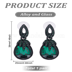 1 Pair Teardrop Alloy Dangle Stud Earrings for Women&nbsp;EJEW-LP0001-89