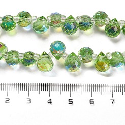 Electroplate Glass Beads Strands&nbsp;X-EGLA-D030-17E