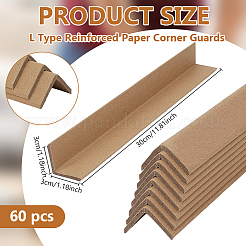 Cardboard Anti-Collision Edge Protectors&nbsp;AJEW-WH0696-683A