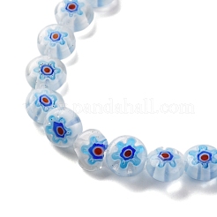 Handmade Millefiori Lampwork Beads Strands&nbsp;LAMP-G164-11M