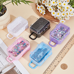 5Pcs 5 Colors Luggage Cases Plastic Candy Gift Storage Boxes&nbsp;CON-CN0001-21