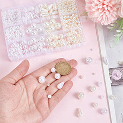 750Pcs 12 Styles ABS Plastic Imitation Pearl Beads&nbsp;KY-BM0001-02