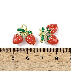 Brass Enamel Pendants&nbsp;X-KK-H072-18G-14