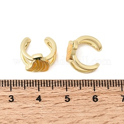 Brass Cuff Earrings&nbsp;EJEW-C186-02C-G
