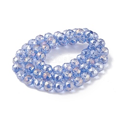 Transparent Electroplate Glass Beads Strands&nbsp;EGLA-F154-AB04