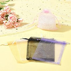 Organza Bags Jewellery Storage Pouches Wedding Favour Party Mesh Drawstring Gift&nbsp;OP-FS0001-04B