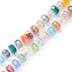 Electroplate Transparent Glass Beads Strands&nbsp;EGLA-H101-03H