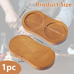 Wooden Pepper Mills Holder&nbsp;AJEW-WH0699-71B