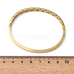 304 Stainless Steel Glass Hinged Bangles for Women&nbsp;BJEW-B168-14G